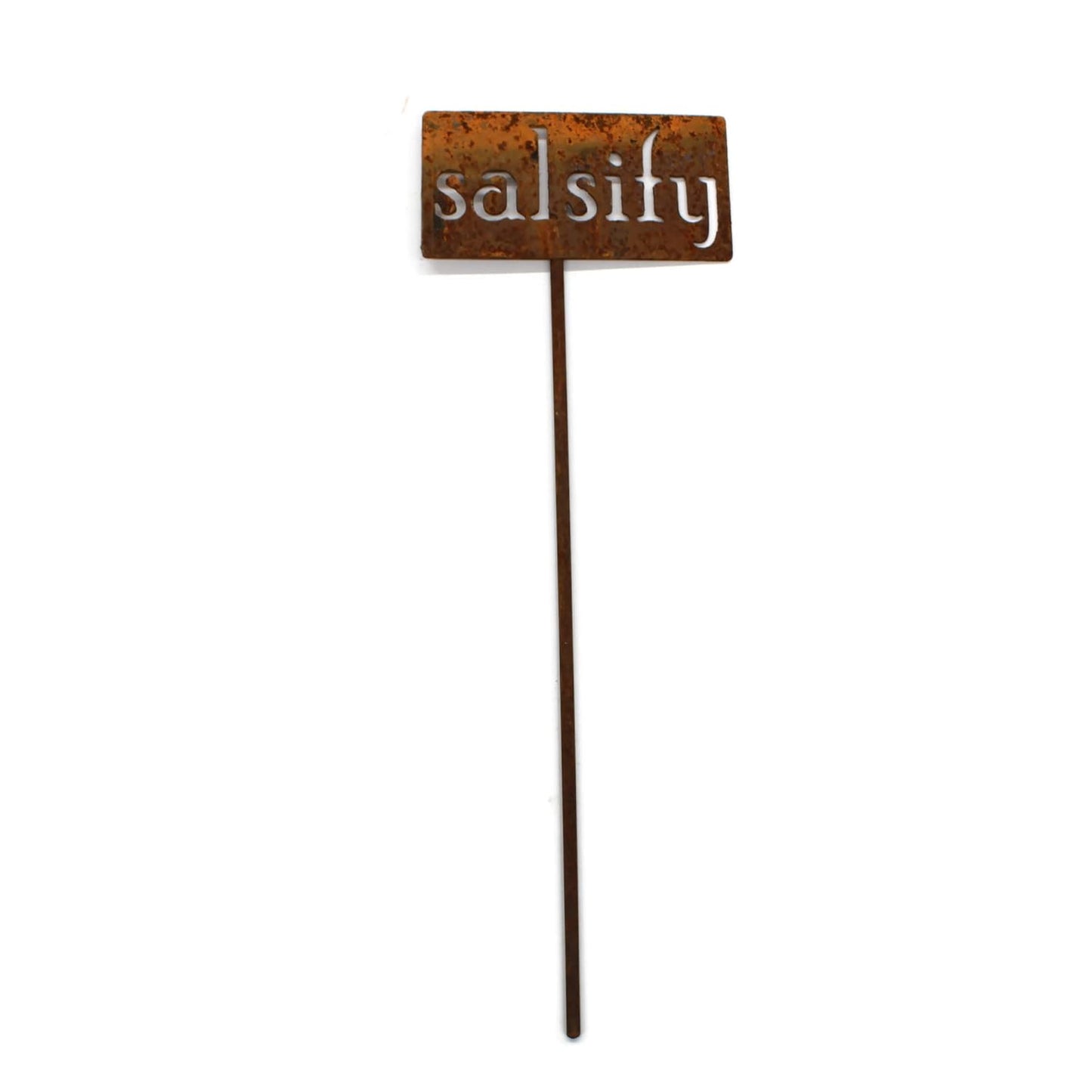 Classic Metal Garden Markers 19 Inches Tall (salsify, Naturally Rusted)