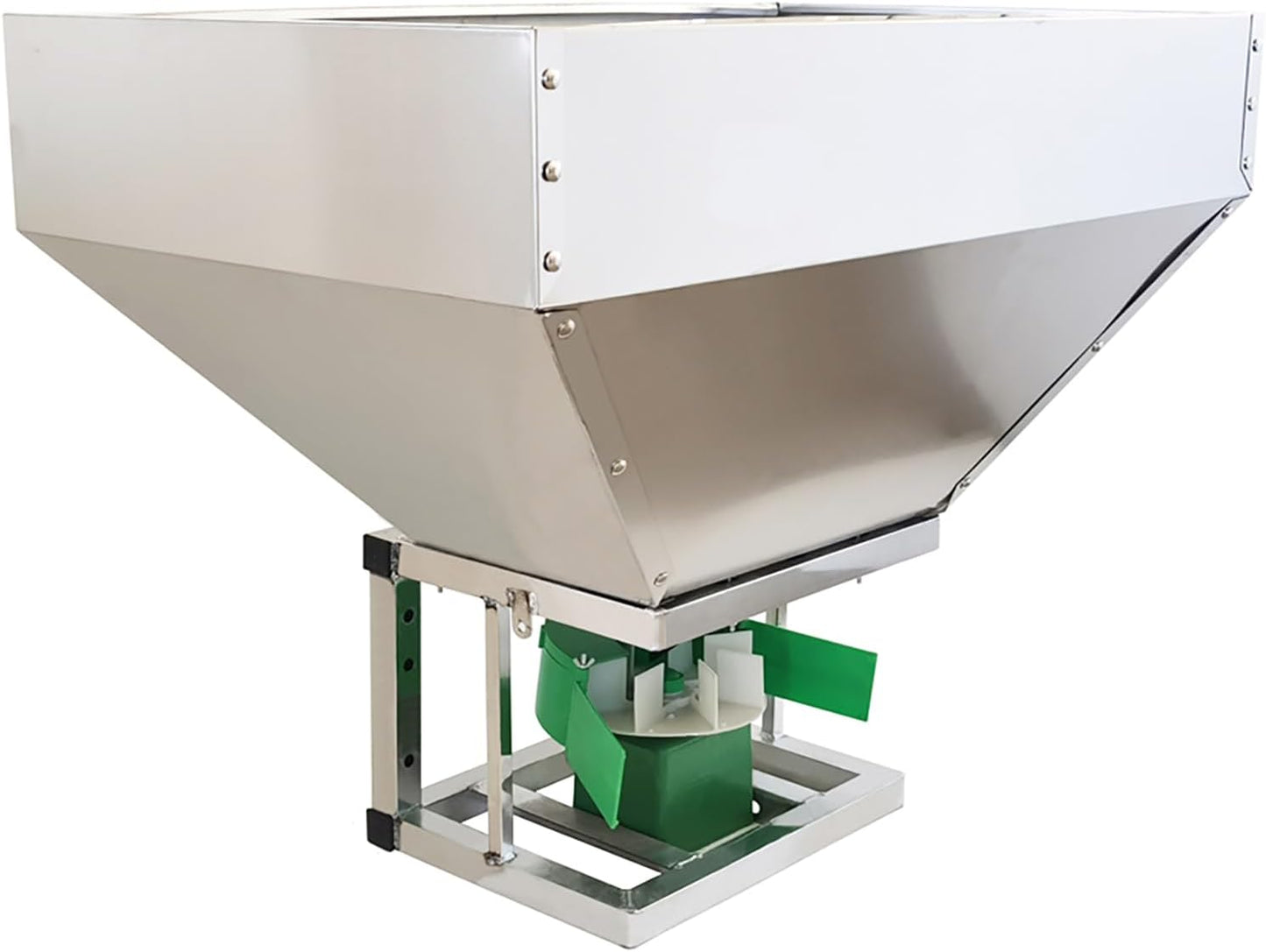 ATV/UTV Broadcaster Spreader All Purpose Spreader 42.3gal/160L Stainless Steel Seed Fertilizer Salt Spreader Garden Tractor Spreader 16.4ft-19.7ft Spreading Width 12V