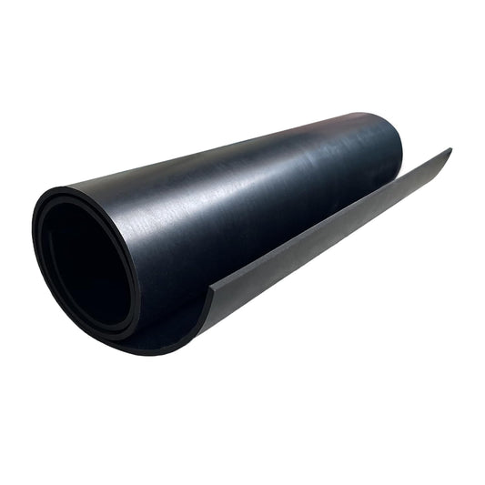 Solid Rubber Sheet Roll 1/8 (.125)" Thick X 12" Wide X 24" Long, Solid Rubber Strips, Sheet, Rolls for Bumpers, Flooring Protection, Sealing, DIY