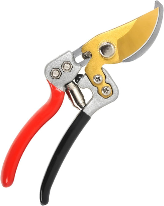 Ultra Sharp Germany Titanium Steel Pruning Shears - Cuts 3X Easier, Weak Hand Arthritis Snips, Rust-Resistant, Effortlessly 1-Inch Cut Capacity Garden Scissors, Ergonomic Handle (gt-06, 1)