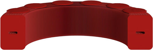 Foldable Kraft Paper Stool, Honeycomb Accordion Folding Bench, Collapsible Paper Stool for Small Spaces, Portable Footrest and Side Table for Living Room and Office,Red-44×31×300cm