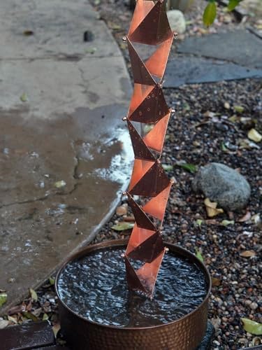 Nutshell Stores Origami Rain Chain - Copper - 13 Feet