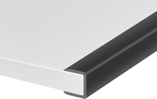 Rubber Edge Trim, Self-Adhesive U Channel Edge Protector for Plywood, Cabinet, 5/8" Wood Edge Banding, Flexible Furniture Repair, EPDM Material, Fit 5/8"(16mm), Length 10Ft, Black