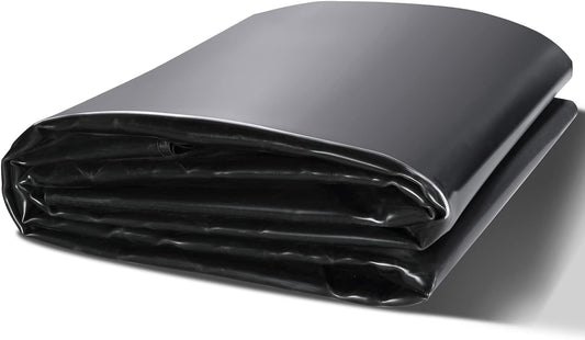 VEVOR 10 x 15 ft Pond Liner, 45 Mil Thickness, Pliable & Durable EPDM Material, Easy Cutting Underlayment for Fish or Koi,Waterfall, Fountains, Water Gardens, Black
