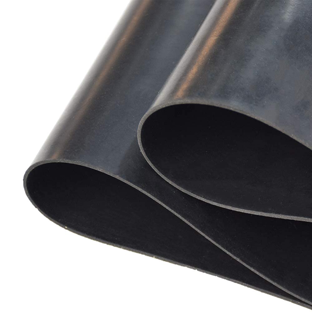 DOBTIM Neoprene Rubber Strips 1/16 (.062)" Thick X 12" Wide X 10' Long, Solid Rubber Rolls Use for Gaskets DIY Material, Supports, Leveling, Sealing, Bumpers, Protection, Abrasion, Flooring, Black