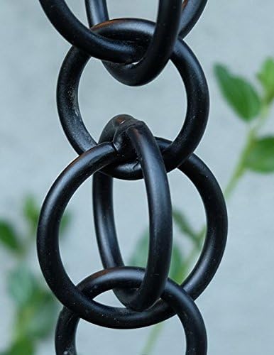 Nutshell Stores Double Loops Rain Chain - Black - 20 Feet
