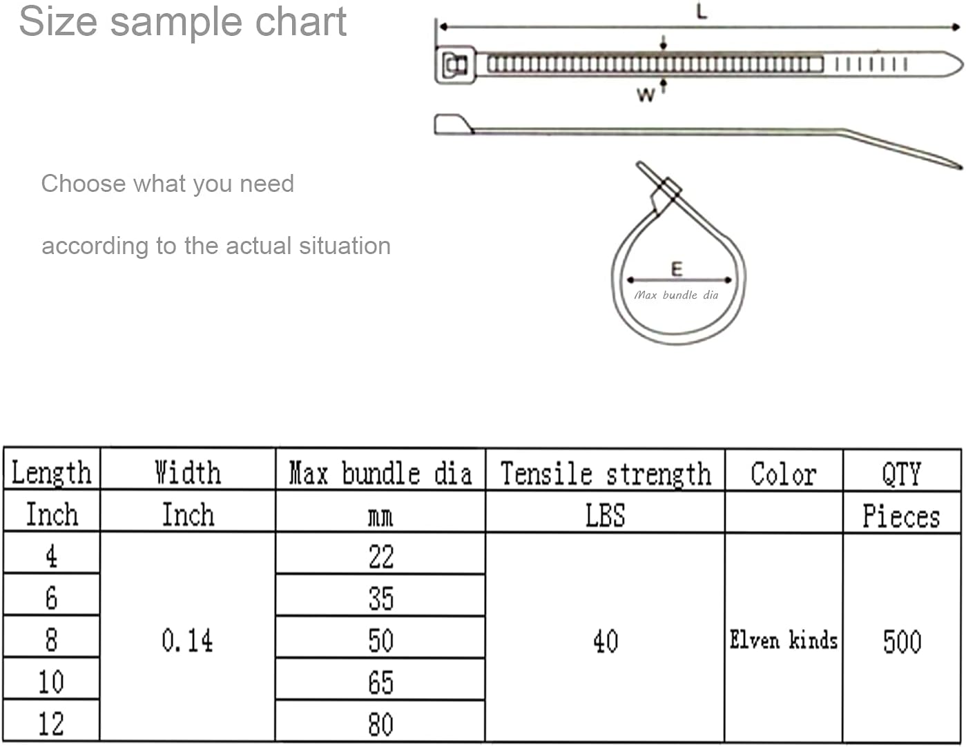 XINGO Nylon Cable Zip Ties Self Locking Plastic Wire Ties with 40 Lbs Tensile Strength for Indoor and Outdoor 12 Inch 500 Pack Red