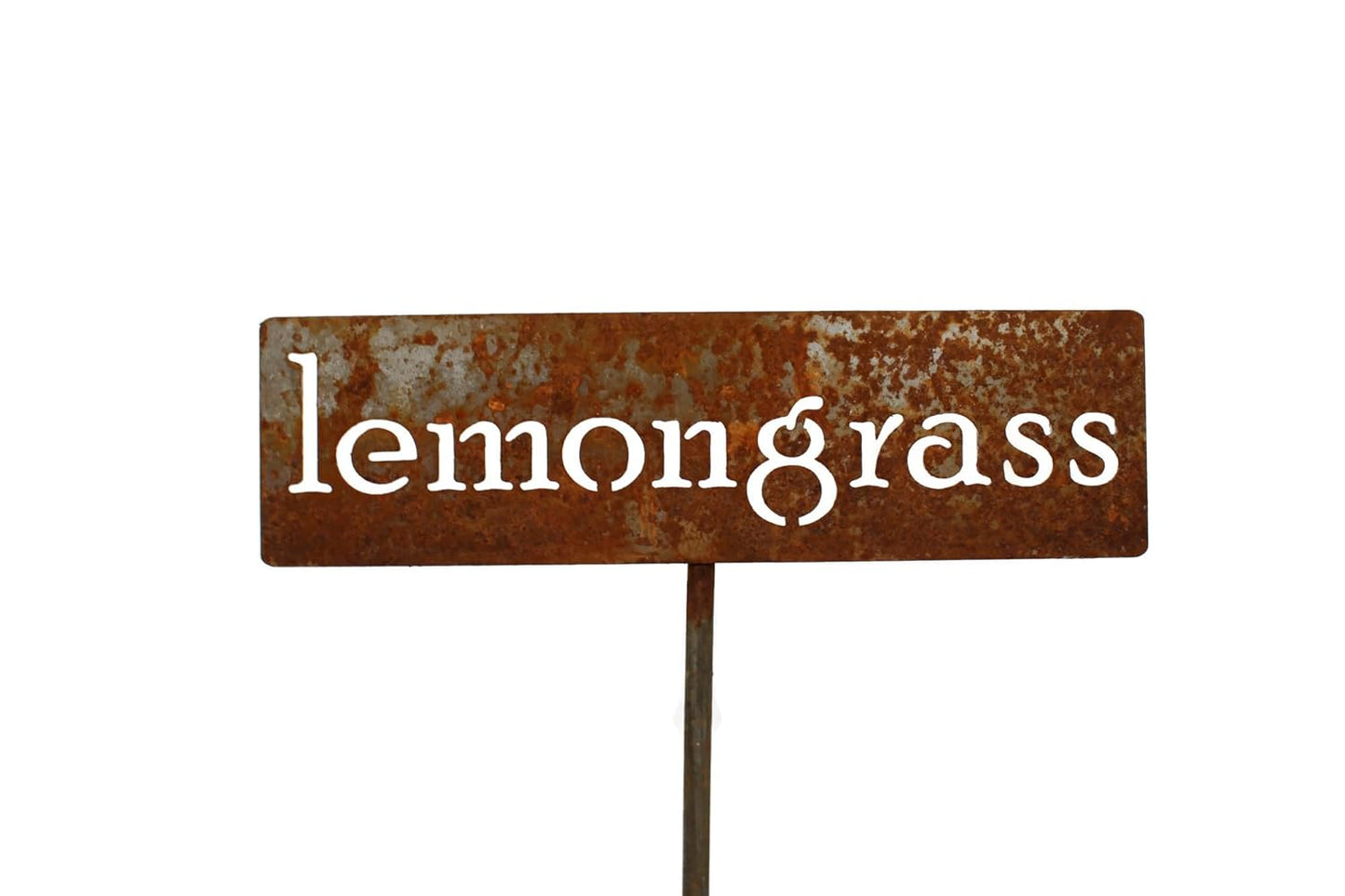 Classic Metal Garden Markers 19 Inches Tall (lemongrass, Naturally Rusted)