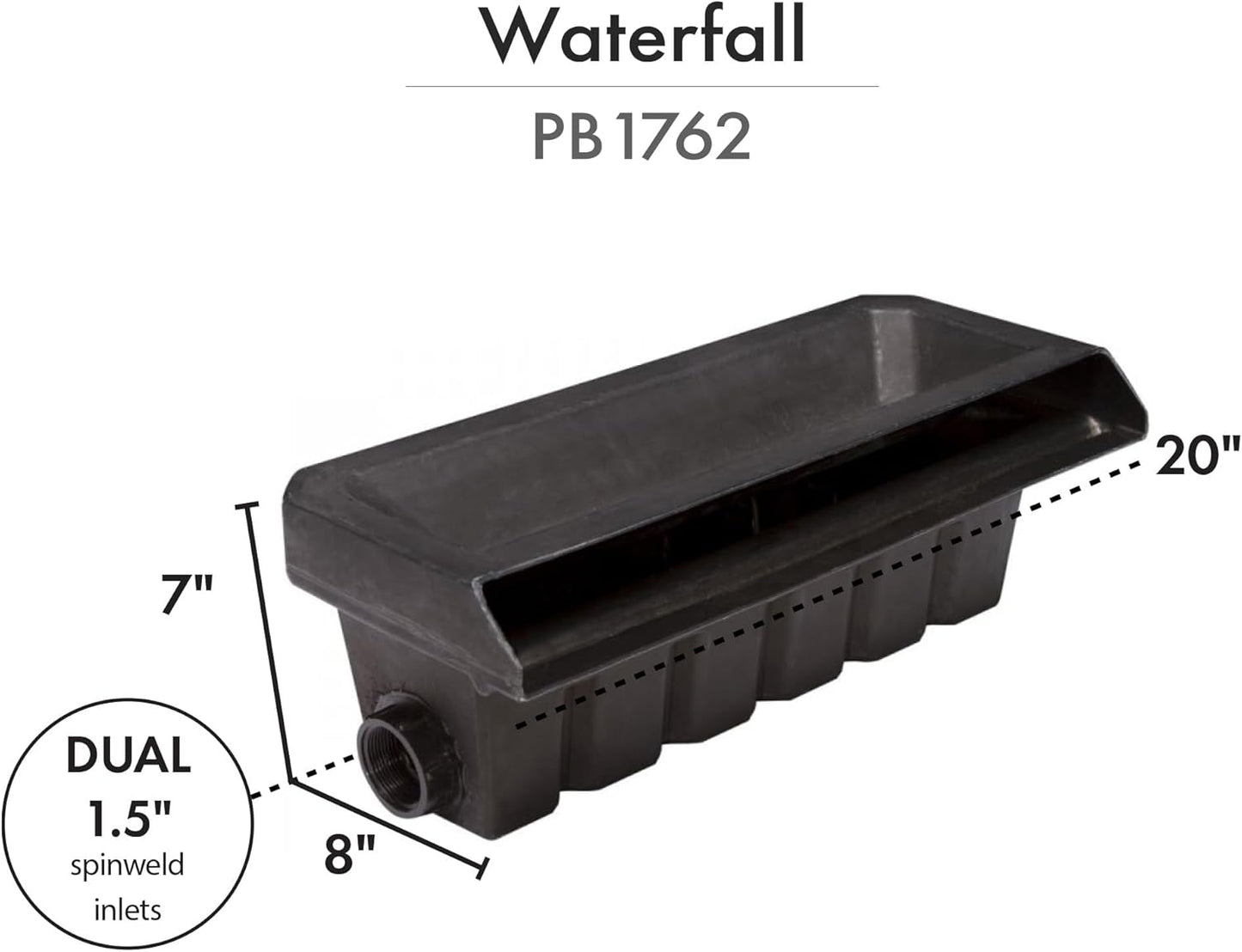 HALF OFF PONDS Pond Free Cascade 4100 Waterfall Kit with MatrixBlox, 10' x 25' EPDM Liner and 4,100 GPH Pump - PMDPB6
