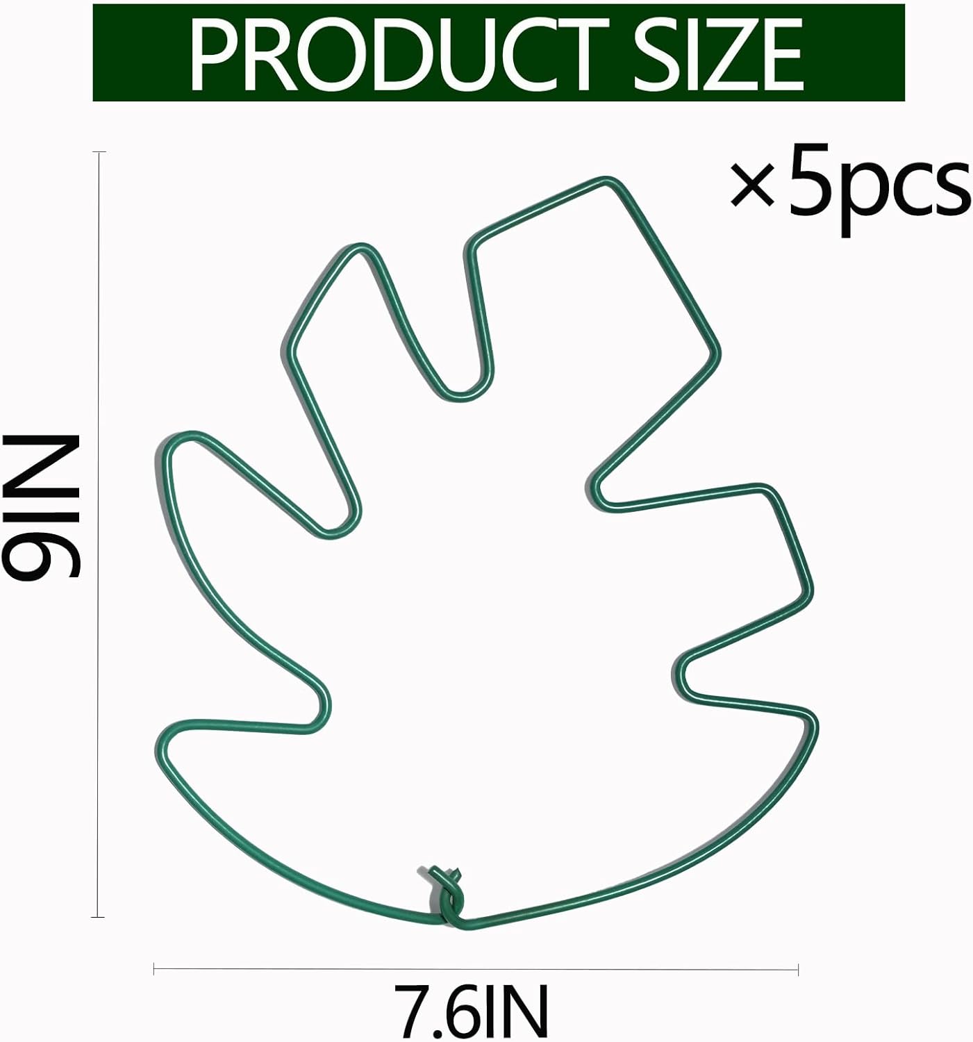 5PCS Monstera Plant Support Stem 9 x 7.6 in- Durable Stabilizer Set for Indoor Climbing Plants, Holders for Enhancing Growth, Ideal Gift for Plant Lovers, Fishbone Cactus Stake Garden Tool
