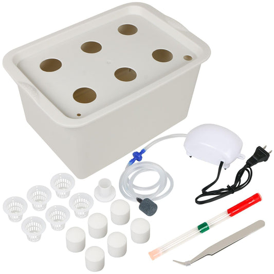 Hydroponics Grower Kit DIY Self Watering Indoor Hydroponics Tools Hydroponic System Planting Container Include Aquarium Air Pump Buoy Planting Box