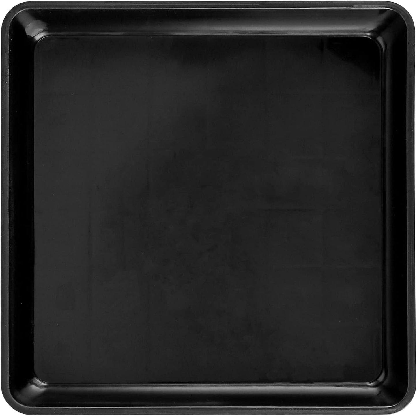 JOIKIT 15 PCS 10 x 10 Inch Square Plant Saucer, Plastic Plant Saucer Drip Tray, Square Flower Pot Tray for Indoors and Outdoor Plant Pots, 1.38 Inch Deep, Black