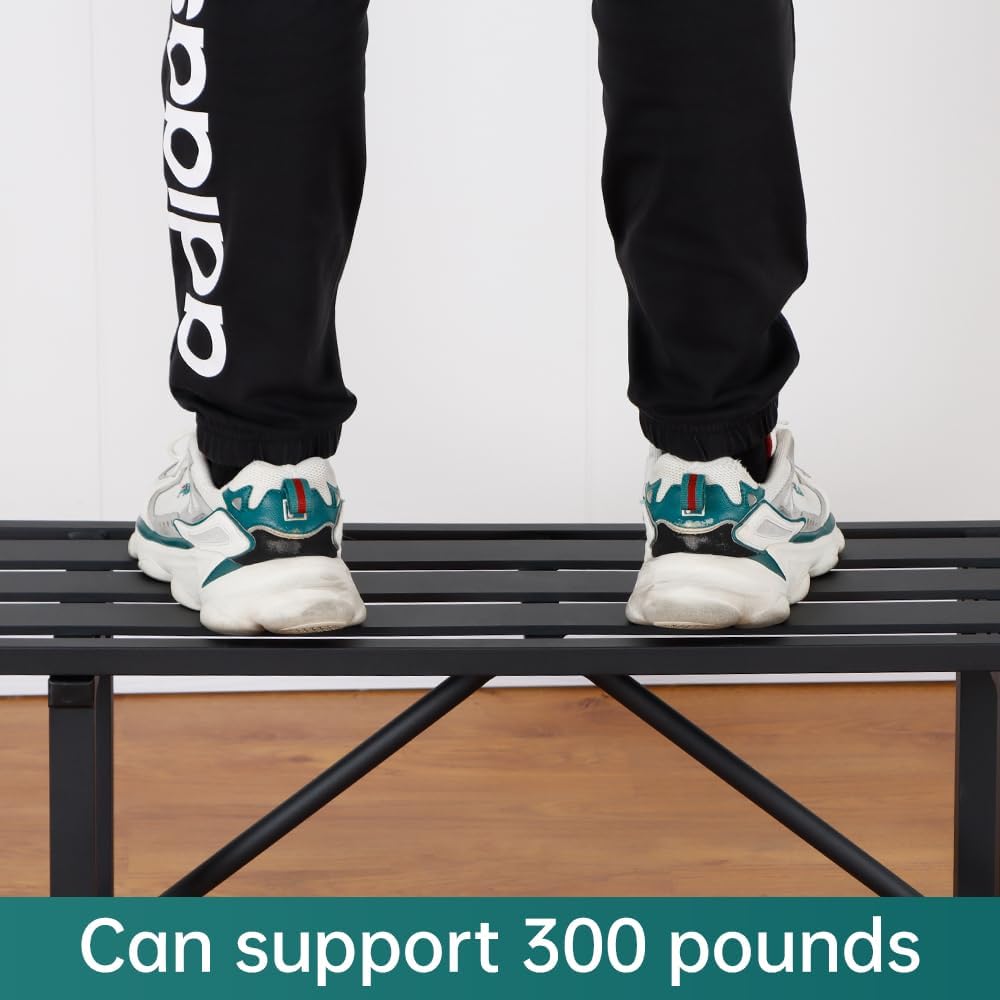 Plant Stand - Indoor/Outdoor Extra-Sturdy Aluminum Plant Stand with 300 LBS Capacity (L37.8 x W11.4 x H13.8 inch)