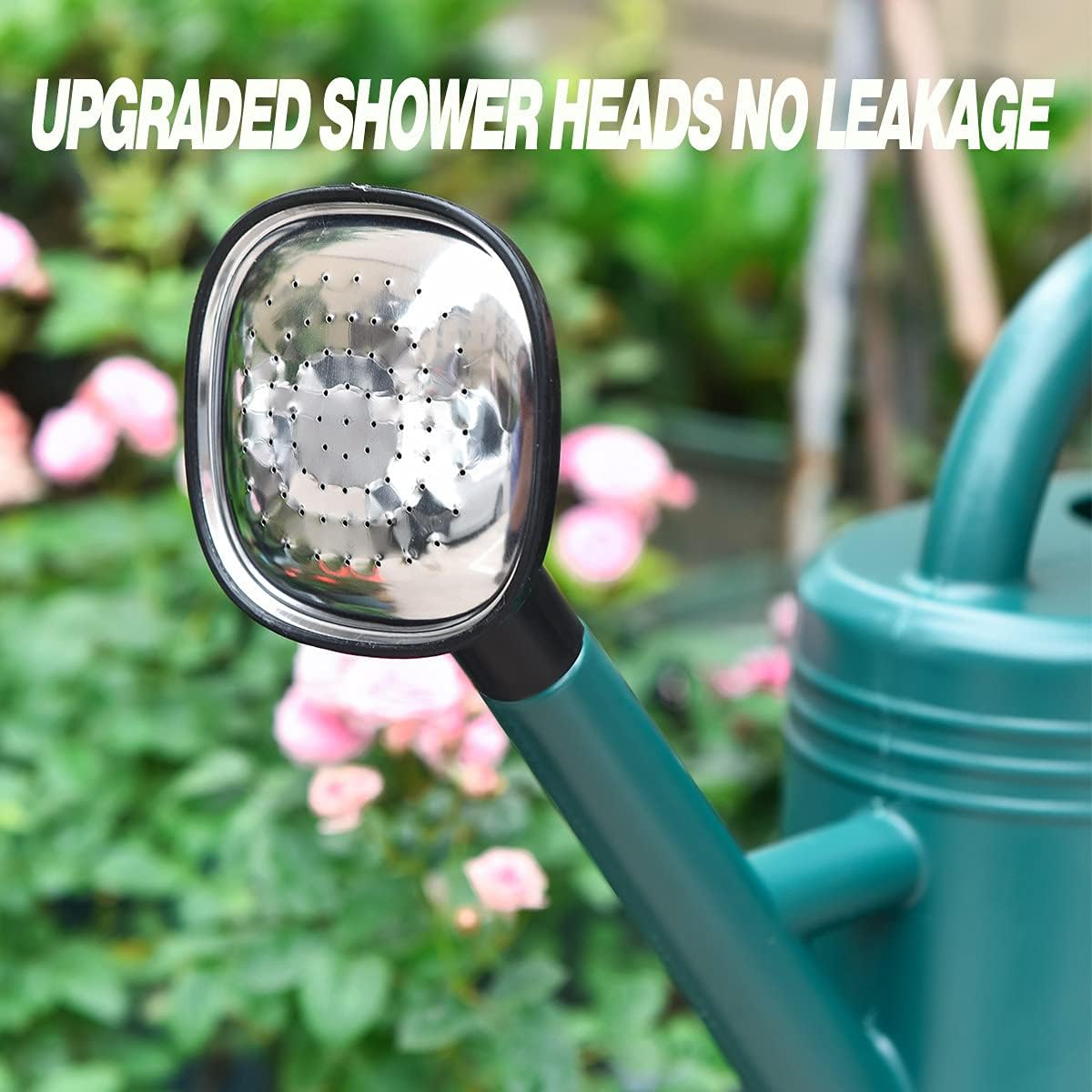 Watering Can 1 Gallon for Indoor Plants, Garden Watering Cans Outdoor Plant House Flower, Gallon Watering Can Large Long Spout with Sprinkler Head (Green)