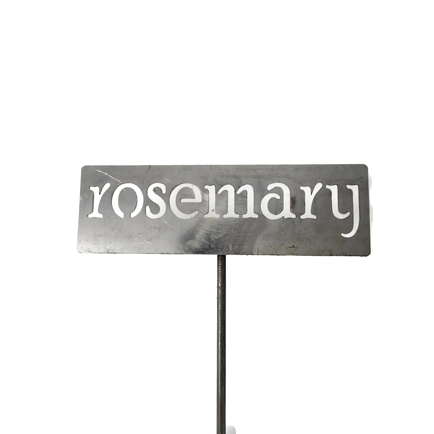 Classic Metal Garden Markers 19 Inches Tall (rosemary, Raw, Unfinished Steel (will rust with time))