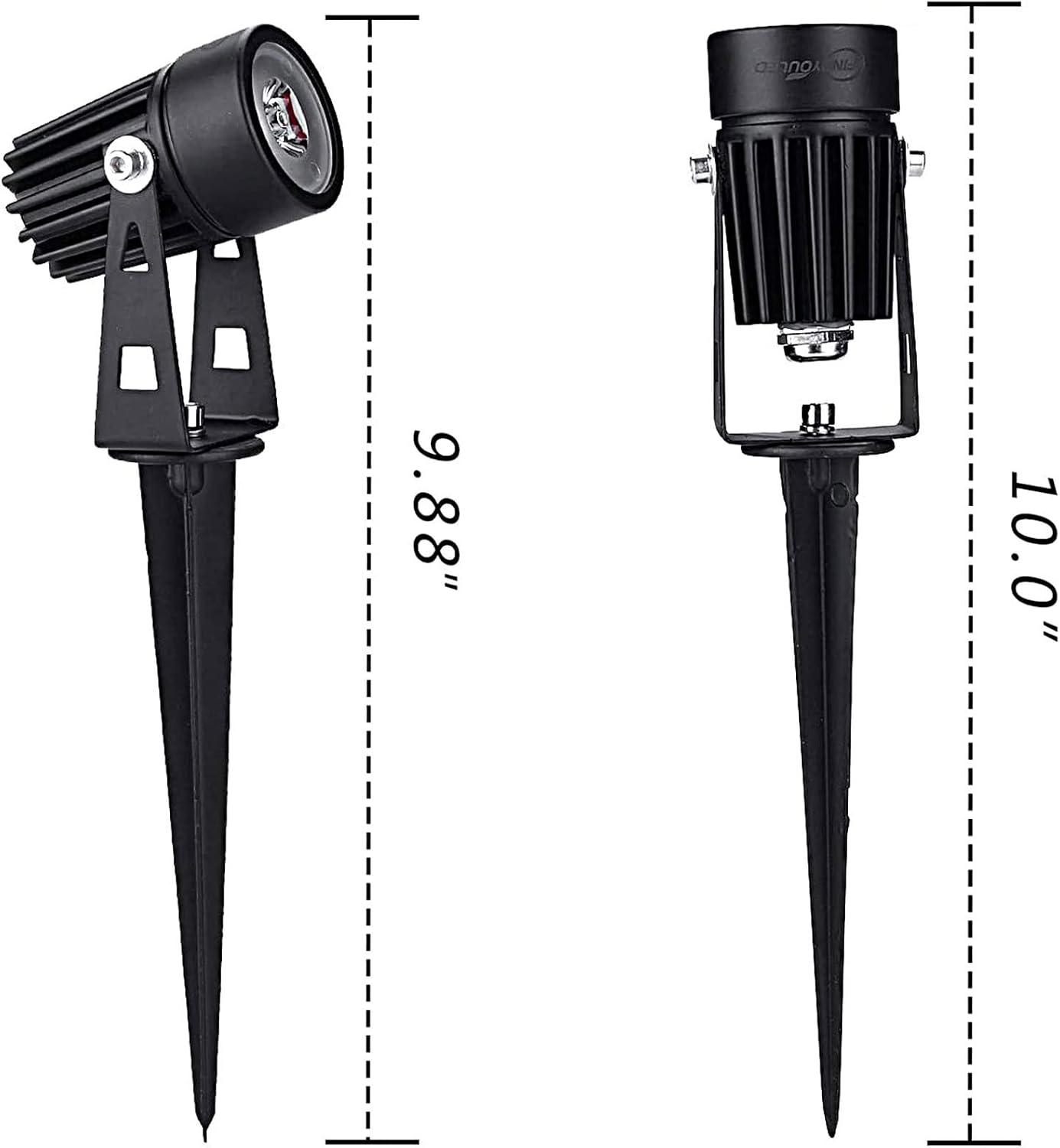 DLLT LED Solar Spot Lights Outdoor Landscape Spotlights, 2-in-1 Solar Powered Wall Lights-Low Voltage Outdoor Landscaping Light for Garden Yard Lawn Pathway Landscape Downlight, Warm White,Auto on/off