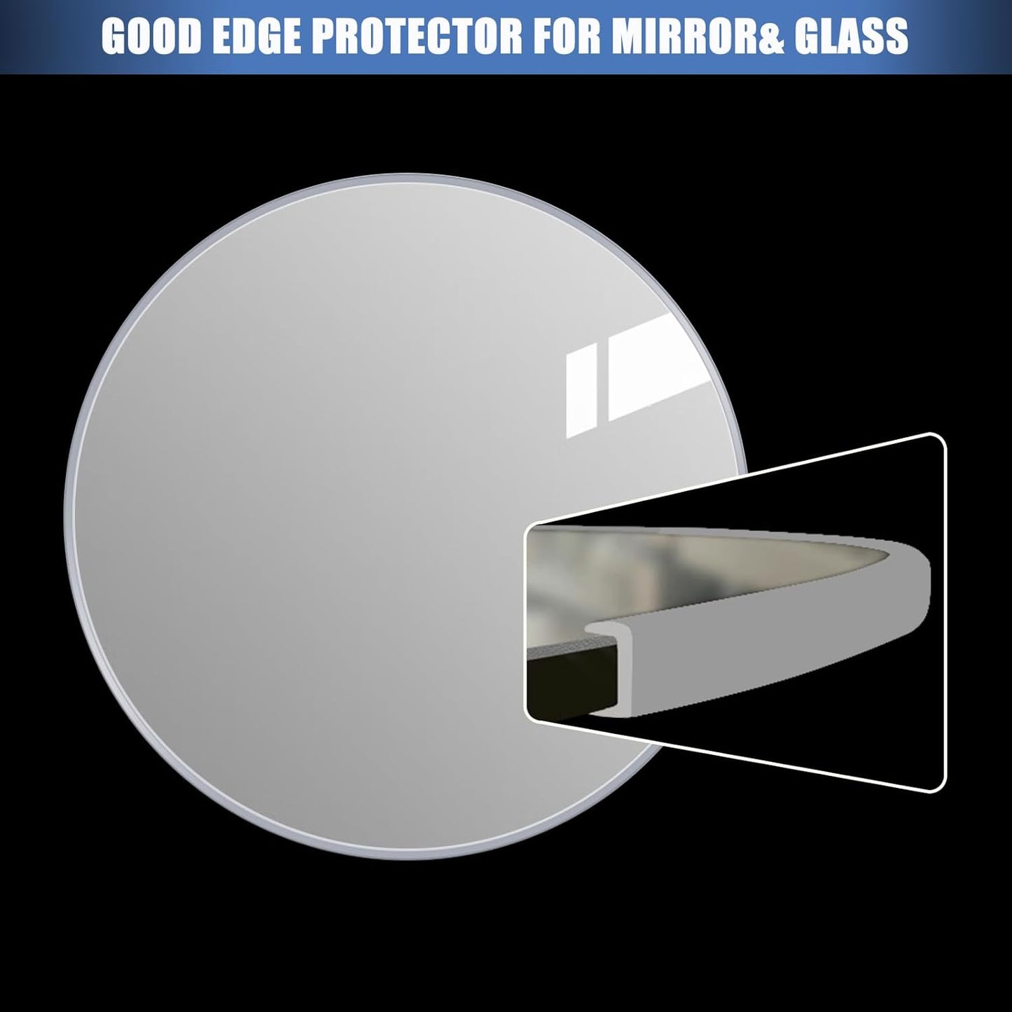 Rubber Edge Trim, Flexible Edge Trim for Sharp Edge, 1/4" U Channel Edge Protector, Self Adhesive Edge Guards for Plywood, Glass, Flexiglass and Sheet Metal Parts, 20Ft, Grey Color