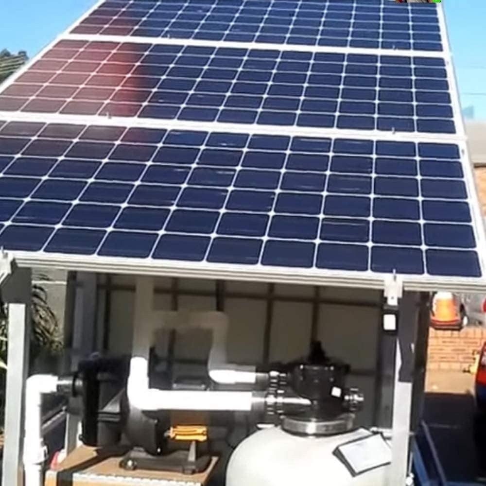 Solar Powered Swimming Pool Pump, 72VDC, 1.6HP, 62ft, 136GPM, Solar Water Pump with MPPT Controller, Suitable for Salt Water, JP31-19/1200