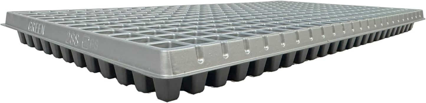 288 Cell Seedling Plastic Nursery Trays, 10 Pack, Thick Durable Germination Plug Trays, 2880 Cells Reusable Plant Propagation