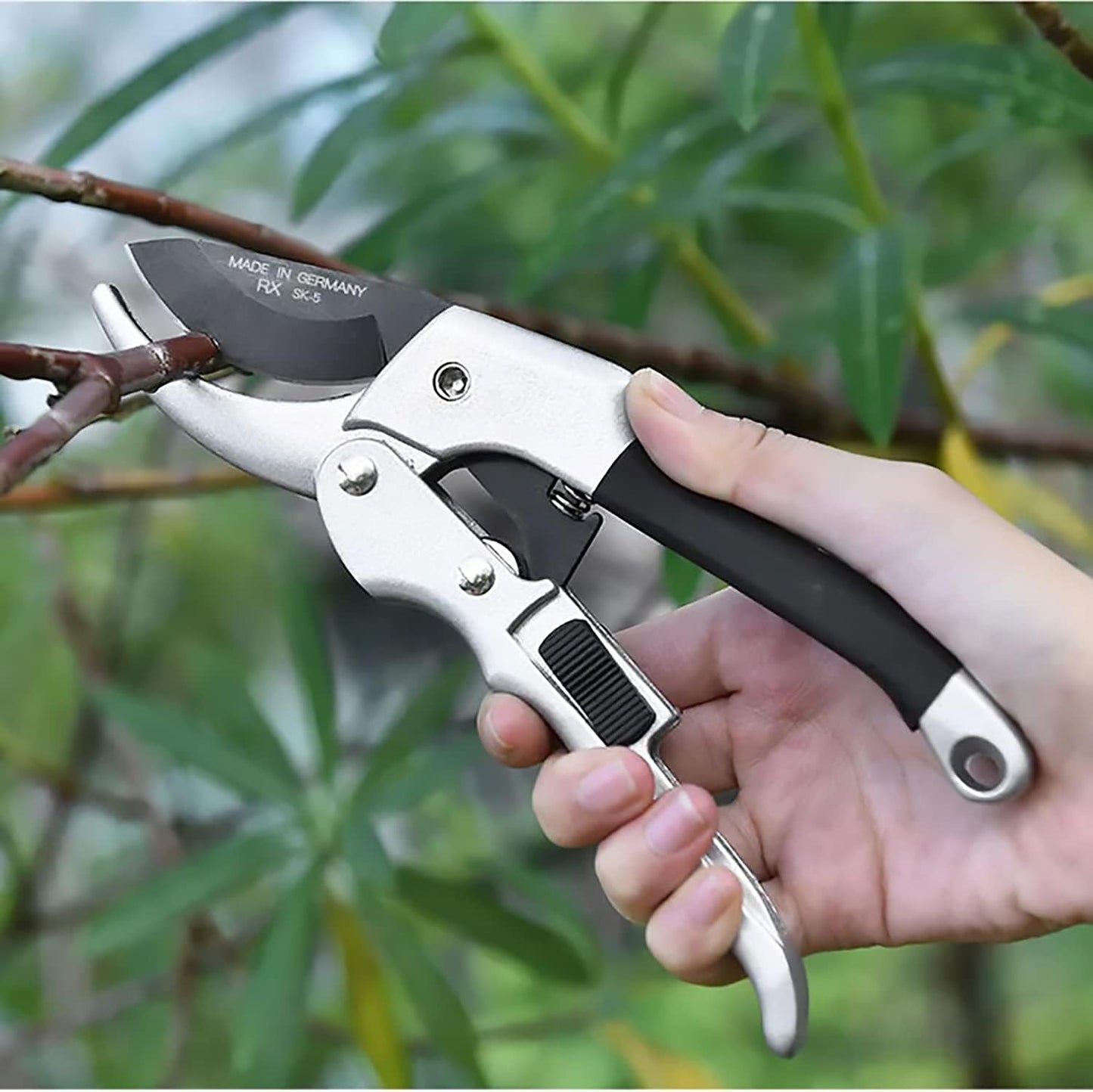 Garden clippers, premium Germany pruners, Work 3 times easier, professional pruning shears, cutting rose, flower, hedge, stem, tree, Sharp gardening scissors, Arthritis weak hand snips (Japanese-1, 1)