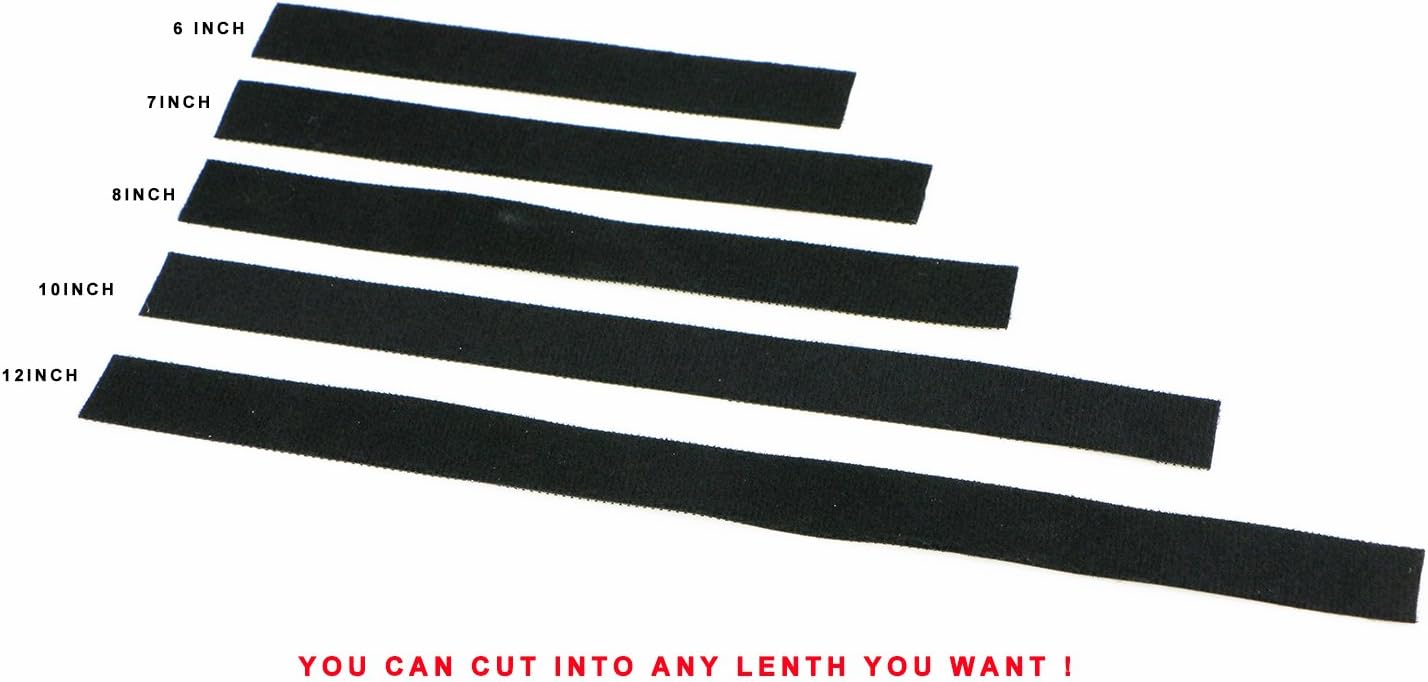 Pasow fastening tape Cable Tie Double Side Nylon Power Wire Management 3/4Inch 1 Roll Hook (25 Yards, Style 1)