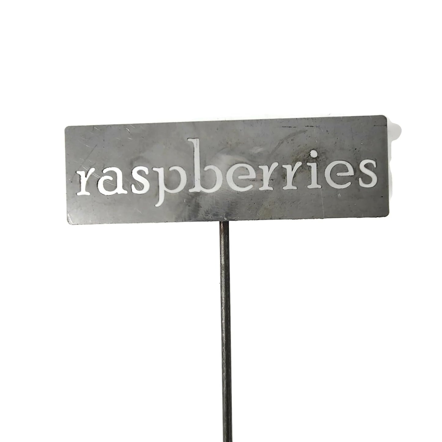 Classic Metal Garden Markers 19 Inches Tall (raspberries, Raw, Unfinished Steel (will rust with time))