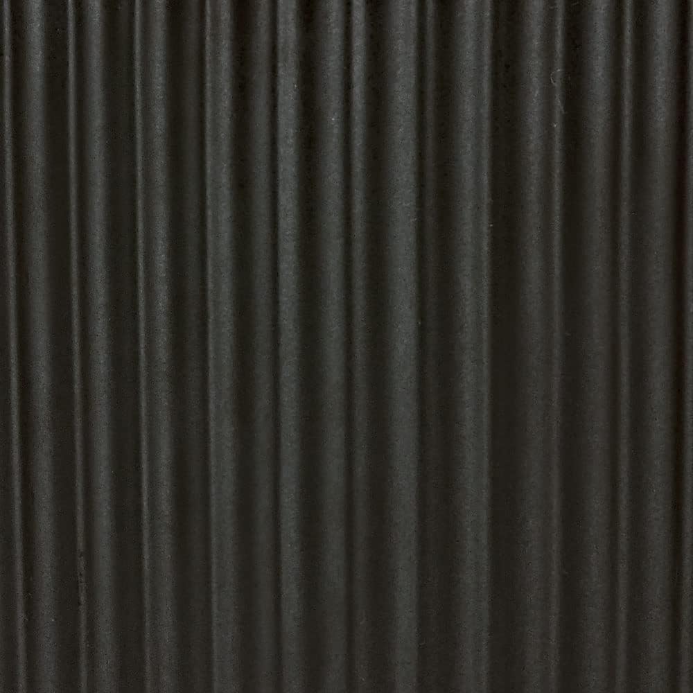 Amazon Basics Assorted Sizes Fluted Ceramic Round Planters, Set of 3, 6 inch, 8 inch, 10 inch, Black