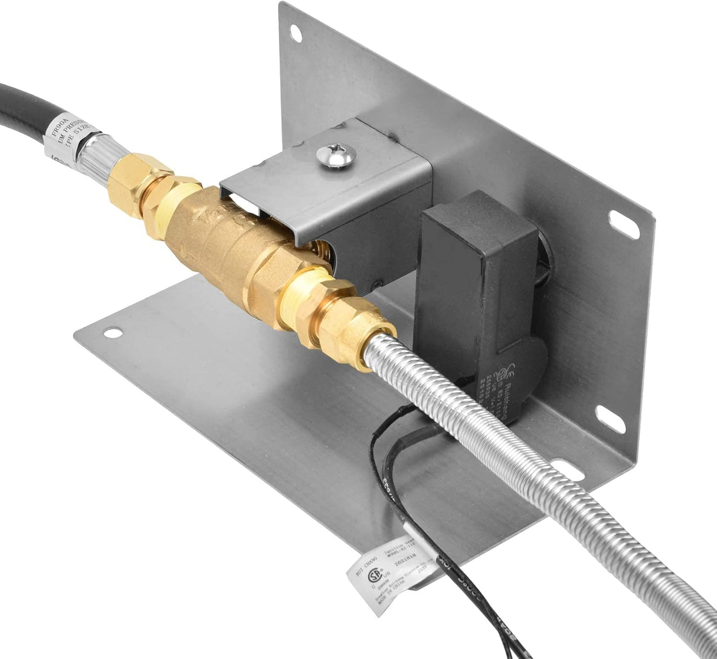 Stanbroil 19 InchDrop-in Round Fire Pit Kit with Spark Ignition,304 Stainless Steel Gas Fire Pit for Outdoor Indoor- Natural Gas Version