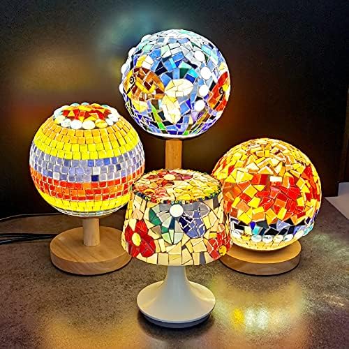 1.1lb Irregular Crystal Mosaic Tiles,Small Mosaic Tile DIY Hobbies Children Handmade Crystal Craft for Crafts Bulk DIY Picture Frames Handmade Jewelry Coaster (White Series)