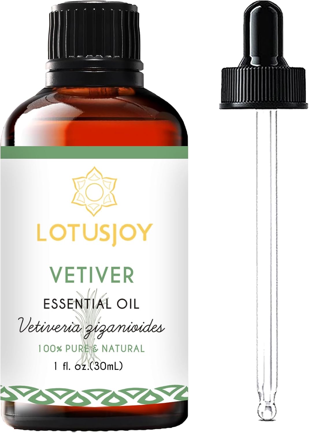 Vetiver Essential Oil Organic for Diffuser Skin Hair- 1 Oz
