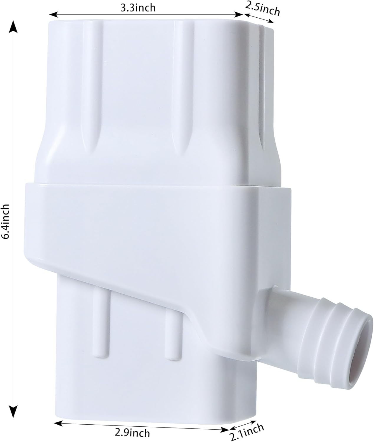 Rainwater Collection System Downspout Diverter for Collecting Rainwater Rain Barrel Diverter Kit Transfer Gutter Downspout(White)