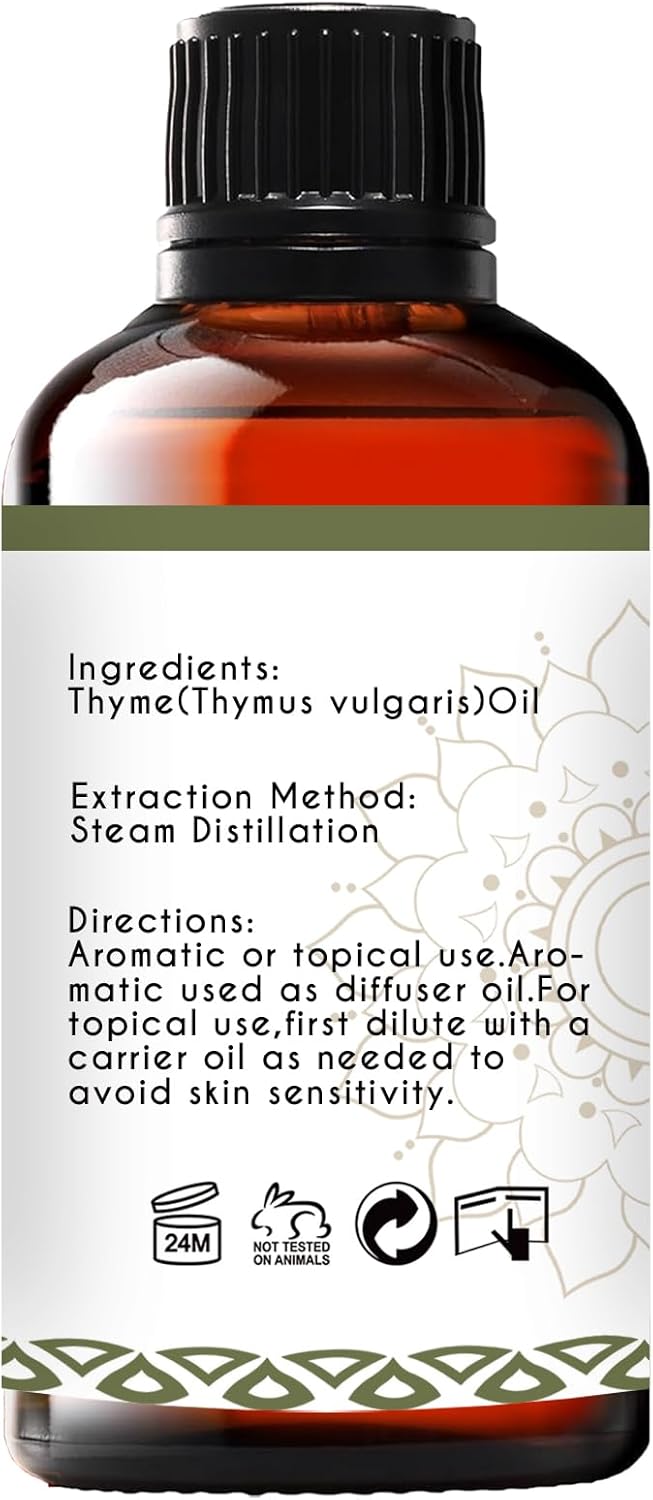 Thyme Essential Oil for Diffuser, Skin, Hair - 1 Oz