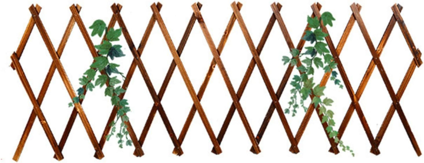 Solid Wood Vertical Climbing Plant Trellis Indoor Outdoor Lattice Wall Mesh Decorative Shelf Classical Lattice Wooden Frame for Household Garden Potted Plants