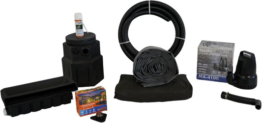 HALF OFF PONDS Pond Free Cascade 4100 Waterfall Kit with 10' x 25' EPDM Liner and 4,100 GPH Pump - PMDP6