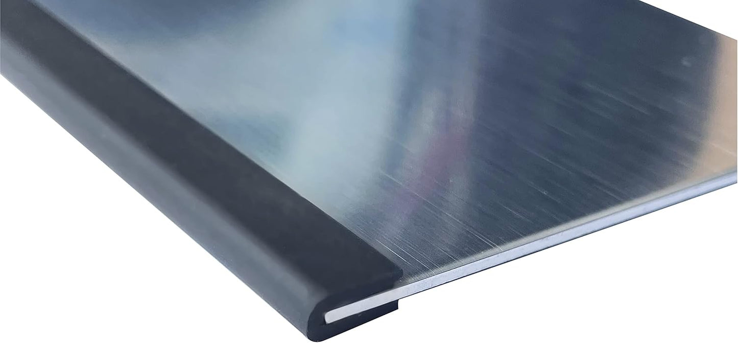 Rubber Edge Trim, 1/16" U Channel Edge Trim, EPDM Edge Protector, Length 20Ft, U Shaped Gasket, Black Color, Edge Protector for Sheet Metal