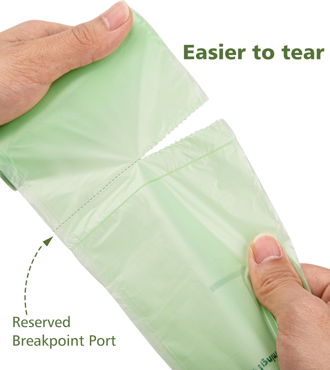 Large Compostable Trash Bags 13 gallon 60 Packs, AYOTEE Biodegradable Trash Bag 13 gallon,Compost bags,Thicked Tall kitchen Garbage Bag Unscented