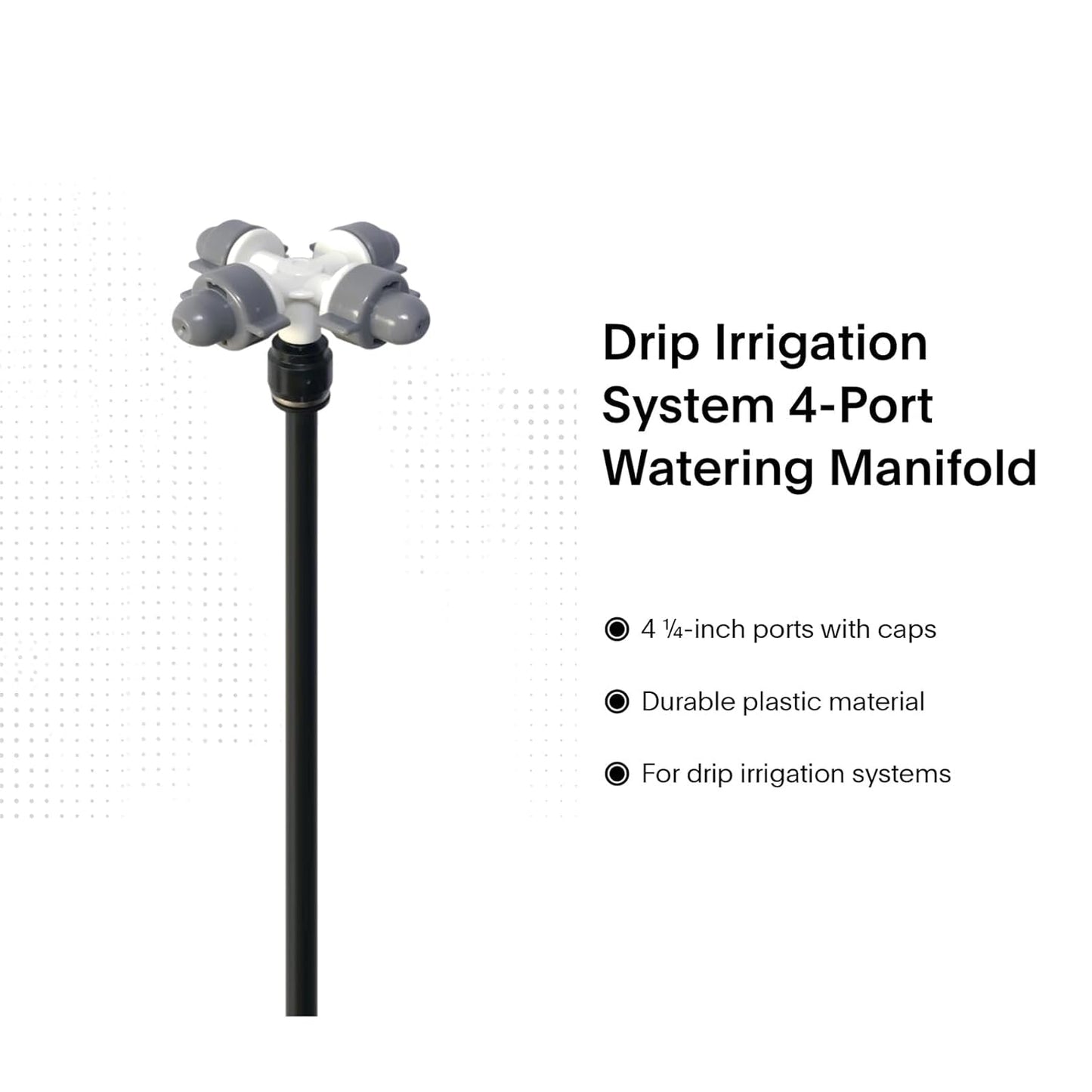 New drip Irrigation kit, Automatic Garden Watering System, Quick Connector and 360-degree Bending Dropper atomizing Copper Nozzle, Garden Plant Lawn Courtyard Watering System. (Cross Atomization)