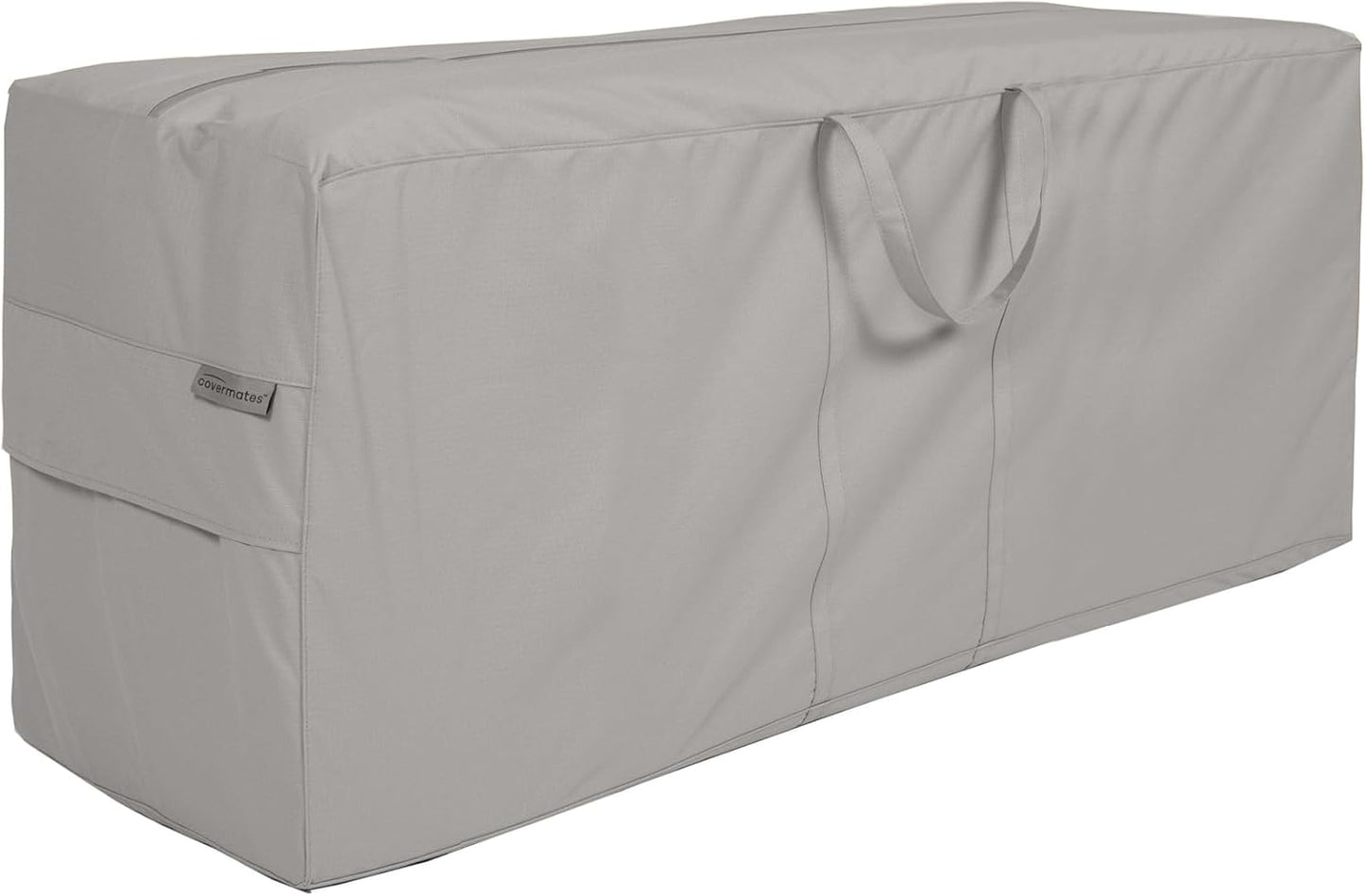 Covermates Cushion Storage Bag - Heavy-Duty Polyester, Weather Resistant, Water Resistant Zipper, Cover Accessories, 75W x 18D x 26H, Ripstop Grey