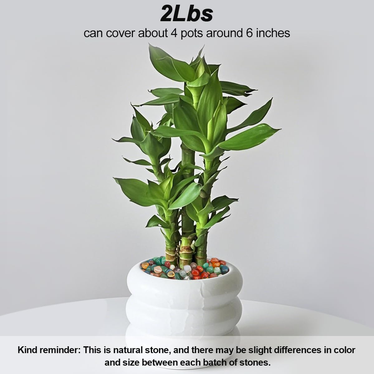 Fish Tank Gravel,Landscaping Pebbles, River Rocks,Decorative Ornamental Pebbles,Garden Landscaping Stones, DIY Smoothed Rocks for Potted Plant Resin Art Vase Fillers Aquarium Gravel Rocks (2 Pounds)