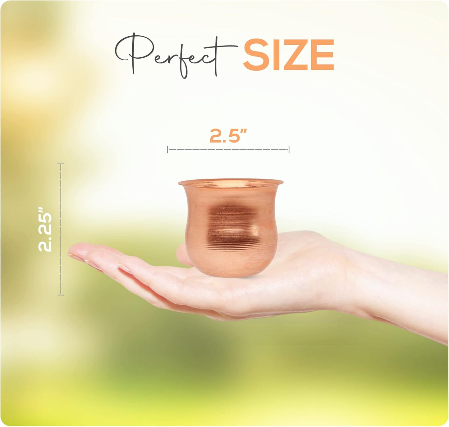 Copper Rain Chain – Decorative Chimes & Cups Replace Gutter Downspout & Divert Water Away from Home for Stunning Fountain Display – 8.5’ Long for Universal Fit – Pot Style