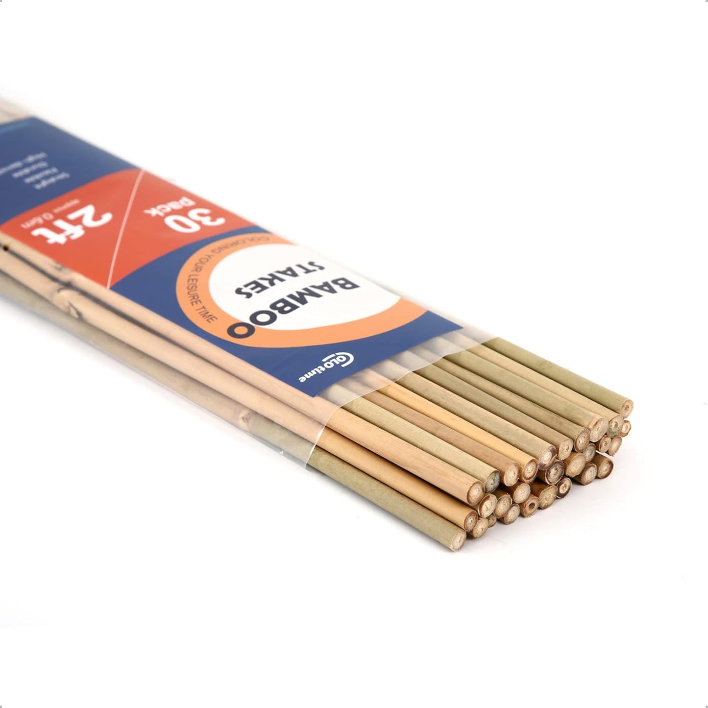 Bamboo Stakes 2FT Garden Stakes Plant Stakes for Indoor Potted Climbing Plants Poles Sticks Support Peppers Orchid Daffodils 30 Pack