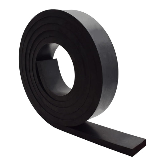 Neoprene Rubber Strips 1/2(.500)" Thick X 2" Wide X 10' Long, Solid Rubber Rolls Use for Gaskets DIY Material, Supports, Leveling, Sealing, Bumpers, Protection, Abrasion, Flooring