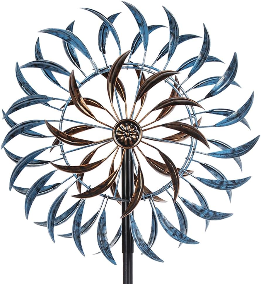 VEWOGARDEN Large Wind Spinners Outdoor, Metal Wind Sculptures & Spinners 360 Degrees Kinetic Wind Spinners for Yard and Garden 64 * 15.7 Inches