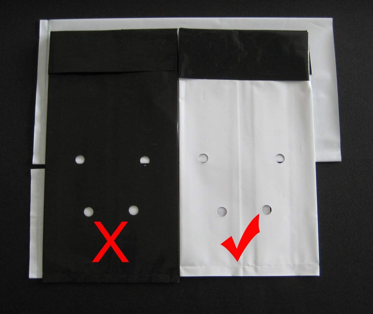 HORTIPOTS 3 Gallon Grow Bags Made of Black White Poly Film (50 Pieces per Pack)