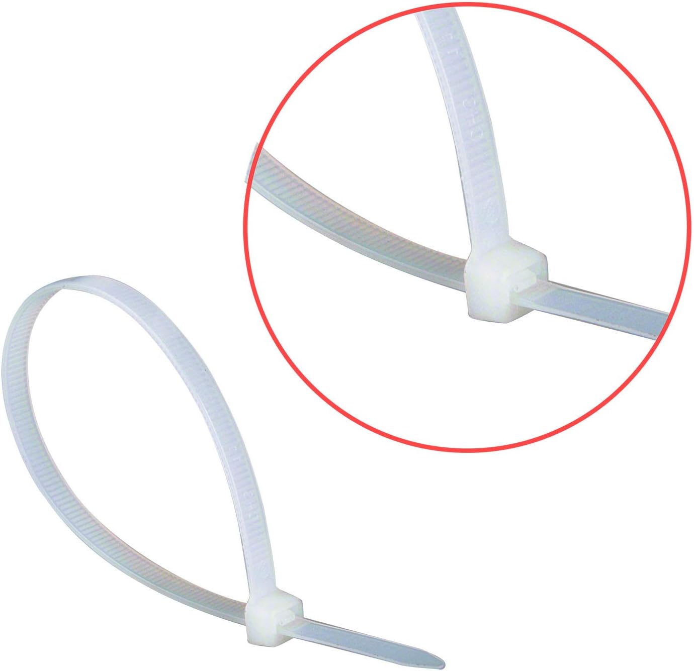 Superun Heavy Duty Zip Ties 12 Inch, 50 Lbs Tensile Strength Selflocking Wire Ties (Industrial Grade Cable Ties) Pack of 100 White