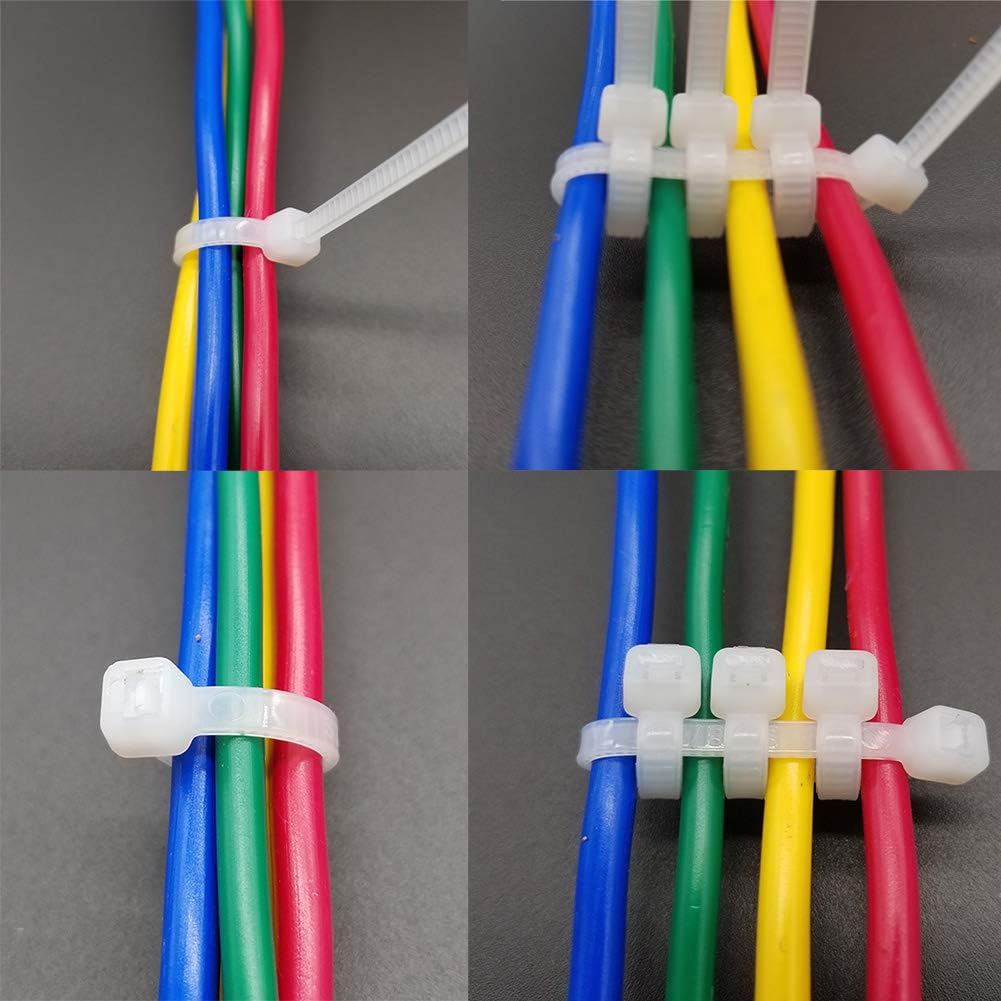 Superun Heavy Duty Zip Ties 12 Inch, 50 Lbs Tensile Strength Selflocking Wire Ties (Industrial Grade Cable Ties) Pack of 100 White