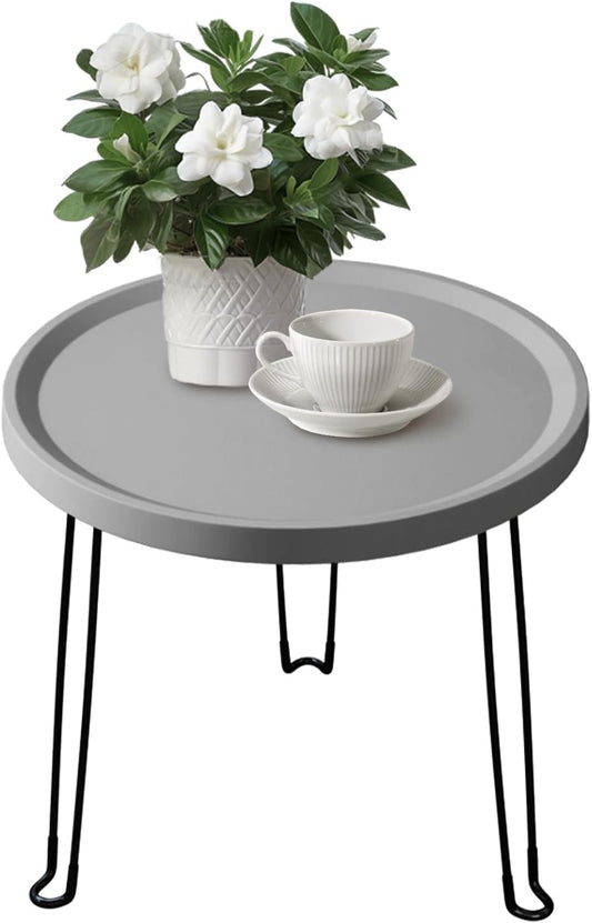 Home or Outdoor Multi-Functional Folding Portable Space-Saving Table (Grey)