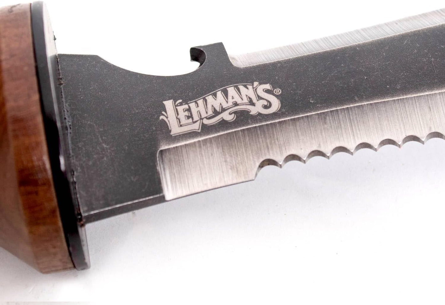 Lehman's Hori Hori Garden Knife, Durable Double Edge, Hardened Steel with Wooden Handle, Hand Weeding and Digging Tool with Sheath