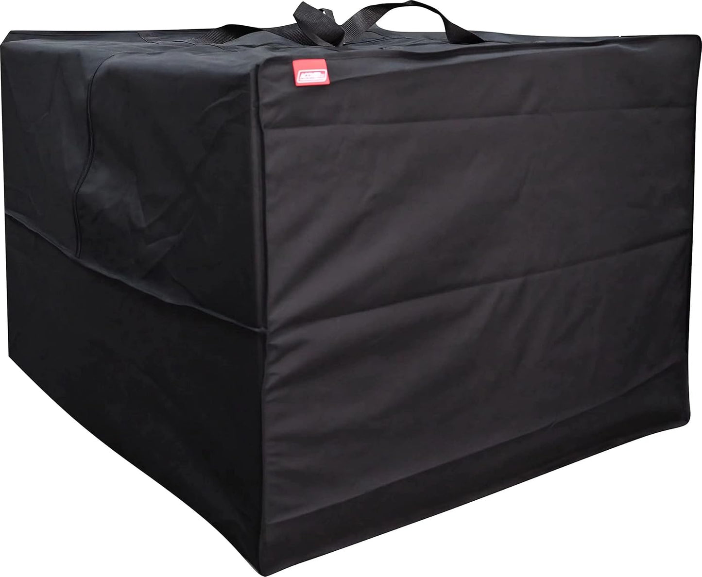 Outdoor Square Cushion/Cover Storage Bag, Protective Zippered Storage Bags with Handles, 32''L x 32''W x 24''H Black