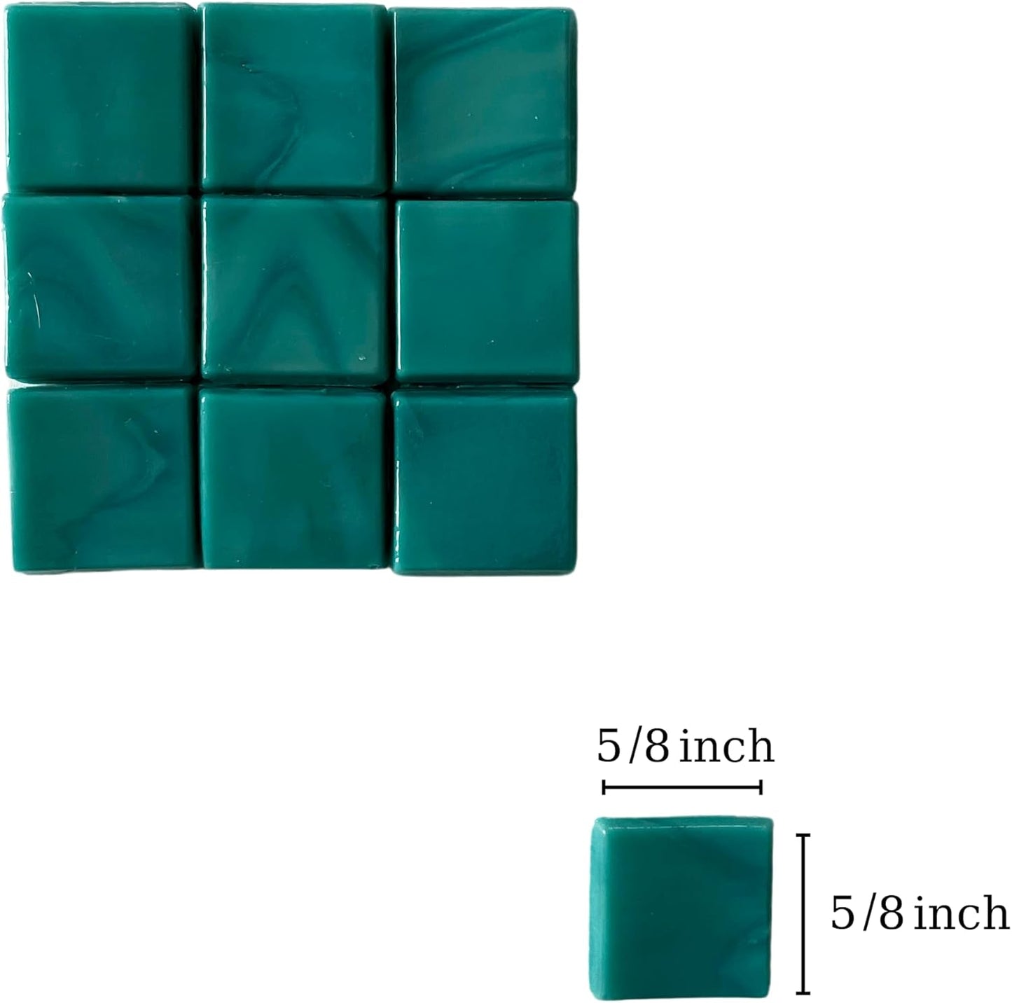 SMEIINIK 1.1lb Bulk Single Iridescent Color Mosaic Tiles for Crafts, Glass Mosaic Pieces for Mosaic Puzzles, Stained Glass Tiles for Mosaic DIY, Mosaic Making Supplies(AJ66-33)